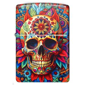 Zippo Windproof Lighter Colorful Skull 540 Color Image - 540 Matte
