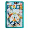 Zippo Windproof Lighter Peace Color Image - Candy Teal