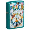 Zippo Windproof Lighter Peace Color Image - Candy Teal