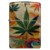 Zippo Windproof Lighter Psychedelic Leaves 540 Fusion - 540 Tumbled Chrome
