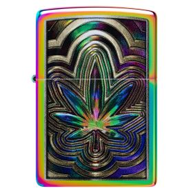 Zippo Windproof Lighter Metallic Leaf Color Image - Multi Color