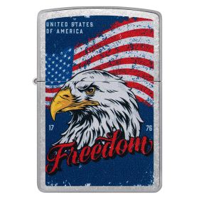 Zippo Windproof Lighter Freedom Color Image - Street Chrome