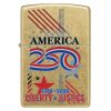 Zippo Windproof Lighter America250™ Liberty & Justice Color Image - Street Brass