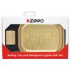 Zippo Laser Engraved Rolling Tray & Lighter Gift Set - High Polish Brass