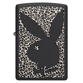 Zippo Windproof Lighter Playboy Color Image - Black Matte