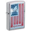 Zippo Windproof Lighter Ram Color Image - Brushed Chrome