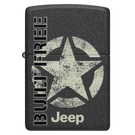 Zippo Windproof Lighter Jeep Color Image - Black Crackle®