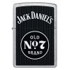Zippo Windproof Lighter Jack Daniels® Color Image - Street Chrome