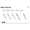 Performance Tool SAE Sizes Aluminum Rivet Assortment Set (500 Piece)