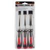 Performance Tool Wood Chisel Set (3 Piece)