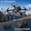 Foldable RC Drone with 1080P Camera for Adults Beginners & Kids, FPV Quadcopter Toy Gift, 2 Batteries & Carrying Case, OneKey Start, Headless Mode
