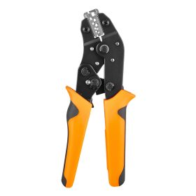 Crimping Tool, 24-12 AWG Ratcheting Wire Crimper Tool, Labor-Saving Electrical Terminal Crimp Pliers with Clear Metric & AWG Markings, Quick Release