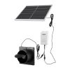 Solar Powered Fan, 20W Solar Panel with Battery Storage, 220 CFM Airflow, Adjustable Panel Angle, 2030 RPM High-Speed