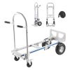 2 in 1 Hand Truck, 1000 lbs Load Capacity for 4-Wheel Mode, Convertible Hand Truck Dolly with Non-Slip Handle & Wheels