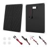 30W 12V Solar Panel Battery Charger, Solar Battery Trickle Charger Maintainer with Built-in Smart Controller & 3 Connection Cables
