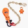 2 Ton Snatch Block with G80 Chain, Swivel Shackle, 3" Sheave for 3/8" Wire Rope
