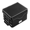 Fireproof Document Box, 1832 Fahrenheit Heat Insulated Fireproof & Waterproof Box with Lock, Portable File Storage Security Organizer Home Office Use