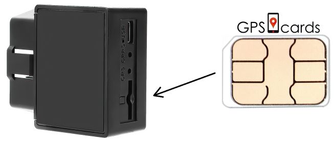SIM card for GPS-303F 2G works for movement alarm with LTE Coverage Tracking