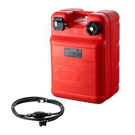 Marine Tank, 6.34-Gallon/24-L Marine Portable Tank Outboard Marine Boat Transfer Tank with 9.8ft Hose, Gauge for Outboard Engine Boats, Yacht