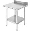 24 x 24 x 35 Inch Stainless Steel Work Table, Commercial Food Prep Worktable Heavy Duty Prep Worktable