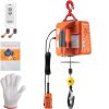 3-in-1 Electric Hoist Winch, 1100lbs Portable Electric Winch, 110V Power Winch Crane, 25ft Lifting Height, with Wire, Wireless, Manual Remote Control