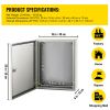 NEMA Steel Case, 20x16x6'' NEMA 4X Metal Electric Enclosure, IP66 Water & Dust Resistant, Suitable for Both Outdoor/Indoor Use