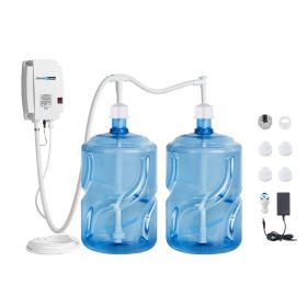 Bottled Water Dispenser Pump System, 2x5 Gallon Dispensing System, Automatic Electric Water Dispenser, Double-Pipe Water Jug Pump