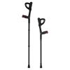 Forearm Crutches for Adults, Folding Walking Forearm Crutches with 10-Level Adjustable Height