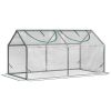 4' x 2' x 2' Portable Mini Greenhouse, Small Green House with PVC Cover, Roll-up Zippered Windows for Indoor, Outdoor Garden, Clear