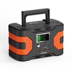 FlashFish 200W Portable Power Station, 166Wh with 230 V AC/DC/USB/Type C/LED Lights, Power Generator Battery for Camping, Travel