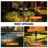 12 Pack Low Voltage Landscape Path Lights, 3W 210LM 12V-24VAC/DC Outdoor LED Pathway Lighting, 3000K Warm White Walkway Lights with Quick Connectors