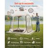 Pop up Sports Tent, 63x63 in Clear Bubble Tent for 2-4 Persons, Waterproof Outdoor Pod with Floor Mat & Top Cover