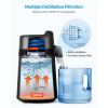 Water Distiller, 6L 1.6 Gallon Larger Pure Water Purifier Filter For Home Table Countertop, 900W Plastic Distilled Maker
