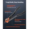 Rivet Nut Tool Kit, 17-Inch Rivnut Tool Kit, with 13 Mandrels and 130 Nuts, Metric and SAE Size M3, M4, M5, M6, M8, M10, M12, 1/2-13, 8-32, 10-24