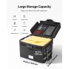 Fireproof Document Box, 1832 Fahrenheit Heat Insulated Fireproof & Waterproof Box with Lock, Portable File Storage Security Organizer Home Office Use