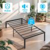 14 Inch Heavy Duty Metal Bed Frame with Under Bed Storage, No Box Spring Platform Bed Base