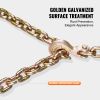 G80 Transport Binder Chain, 5/16" x 10.3' 2-Pack Tow Chain with Clevis Grab Hooks, 4900 lbs Safe Working Load