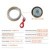 Galvanized Steel Winch Cable, 3/8 Inch x 50 Feet 15,200 lbs Breaking Strength, Wire Winch Rope with Swivel Hook, Towing Cable Heavy Duty