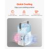 Portable Air Conditioner, 4-in-1 Evaporative Air Cooler with Remote Control, 3-Speed Mini Air Conditioner with Timer, 3 Mist Levels, 1L Water Tank