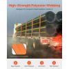 Winch Straps, 4 in x 30 ft Truck Straps with Flat Hook, 10 Pack Heavy Duty Trailer Straps with 18000 lbs Break Strength, Cargo Tie-Down Straps