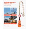2 Ton Snatch Block with G80 Chain, Swivel Shackle, 3" Sheave for 3/8" Wire Rope