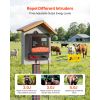 Multi-Powered Electric Fence Charger, 2J/3J/5J, Electric Fence Energizer with Real-Time LED Display, 6.2 Miles Range, AC DC Powerful Fences Charger