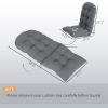 Outdoor Adirondack Chair Cushions Set of 2, Tufted High Back Patio Chair Cushions, Adirondack Cushions with Ties