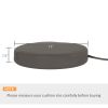 Patio Chair Cushions Set of 4 Round Seat Cushions for Dining Bistro Chairs Machine Washable, 15" x 15" x 3", Dark Gray