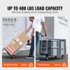 Aluminum Folding Hand Truck, 2 in 1 Design 400 lbs Capacity, Heavy Duty Industrial Collapsible cart