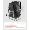 Tool Backpack, 56 Pockets, Heavy-duty Tools Storage Organizer Bags with Molded Base, Electrician Jobsite Backpack for Construction Jobsite