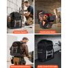 Tool Backpack, 56 Pockets, Heavy-duty Tools Storage Organizer Bags with Molded Base, Electrician Jobsite Backpack for Construction Jobsite