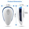 6 Pack Ultrasonic Pest Repeller Indoor Plug In Bug Repellent Mosquito Spider Ant Roaches Mice Control for Bedroom Garage Warehouse Office