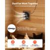 Solar Powered Fan, 20W Solar Panel with Battery Storage, 220 CFM Airflow, Adjustable Panel Angle, 2030 RPM High-Speed