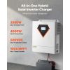 Hybrid Solar Inverter, 3500W, All in One Pure Sine Wave Power Inverter Charger, 24V DC to Single-Phase 220/230V AC